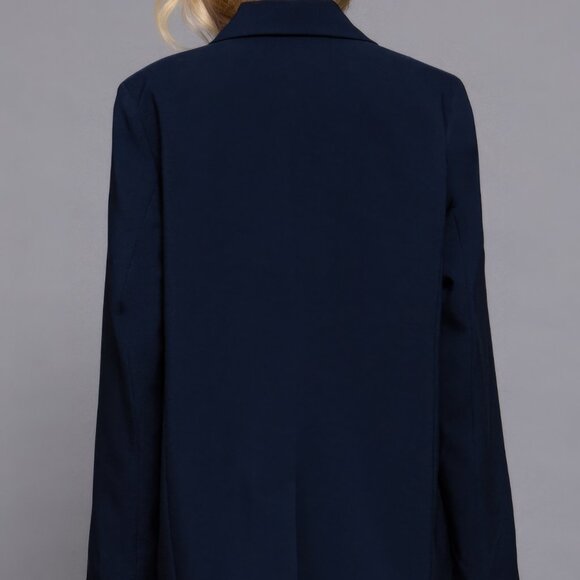 Long slv front button closure blazer - Picture 5 of 5